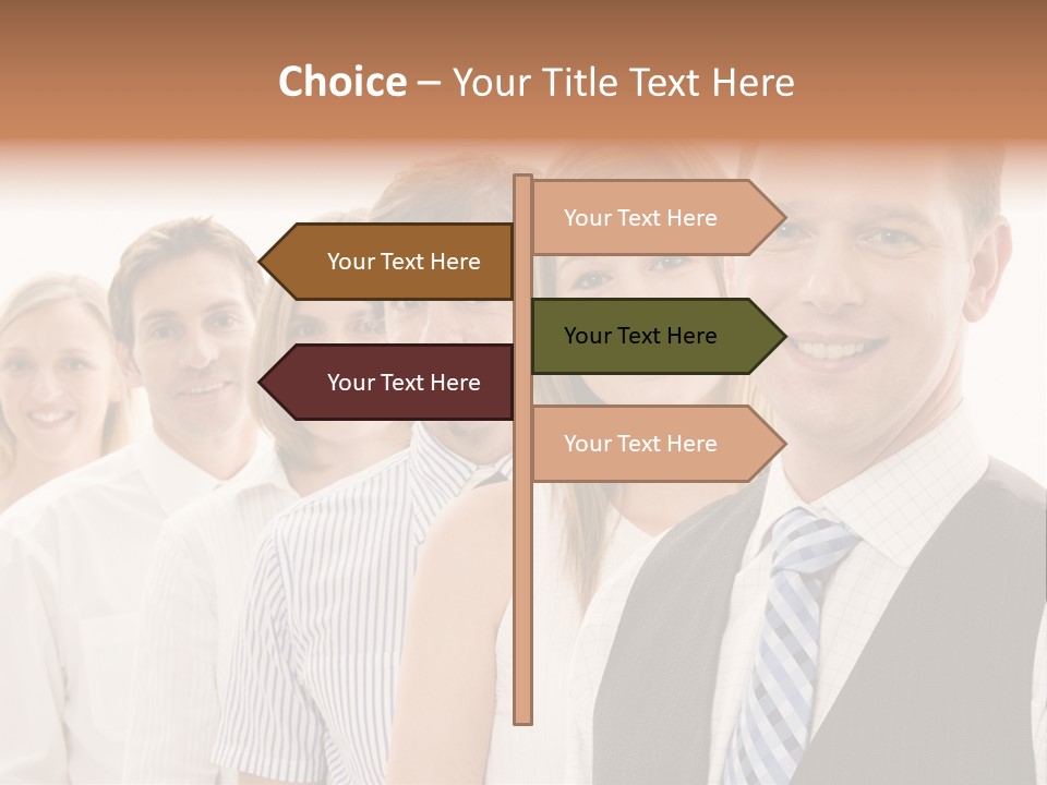 Team Corporate Businessmen PowerPoint Template
