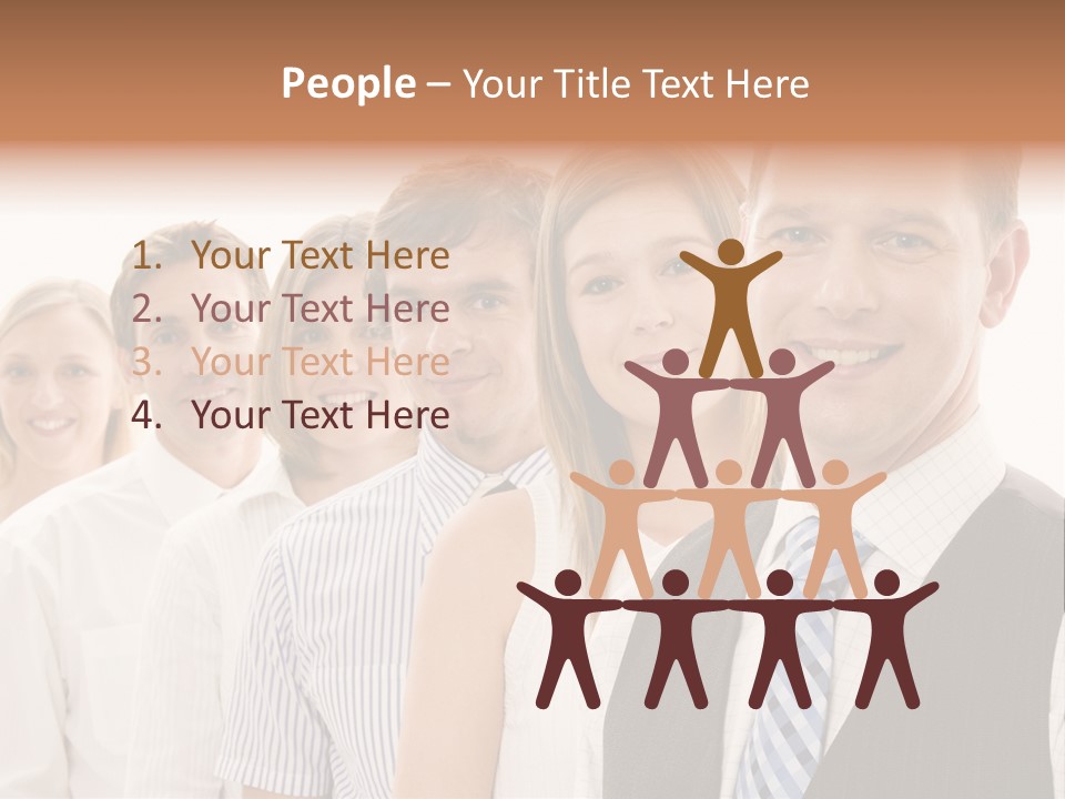 Team Corporate Businessmen PowerPoint Template