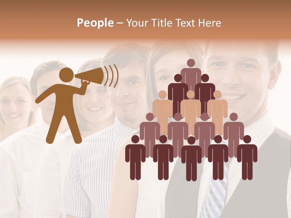 Team Corporate Businessmen PowerPoint Template