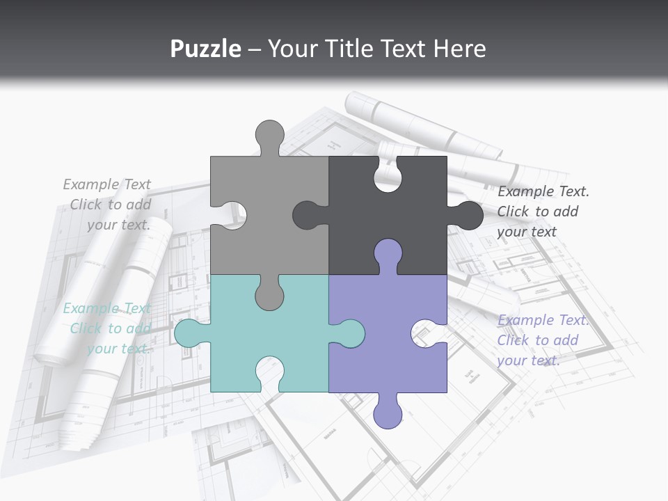 Domicile Drawing Architecture PowerPoint Template