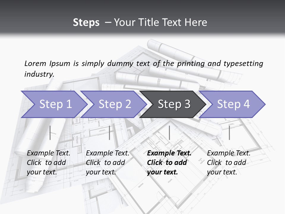 Domicile Drawing Architecture PowerPoint Template