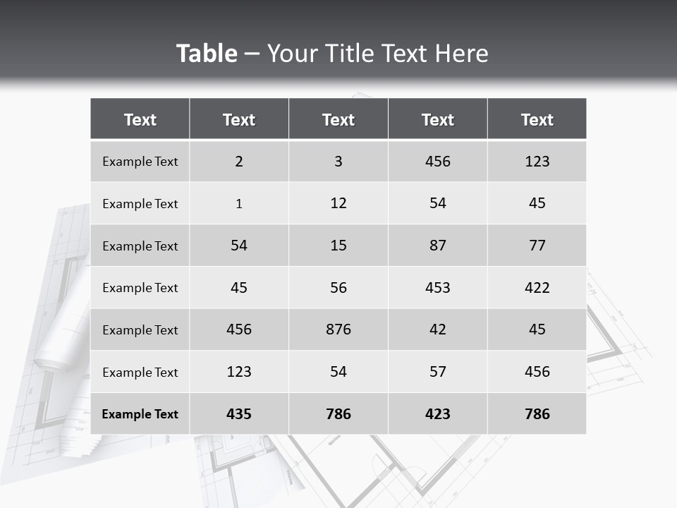 Domicile Drawing Architecture PowerPoint Template