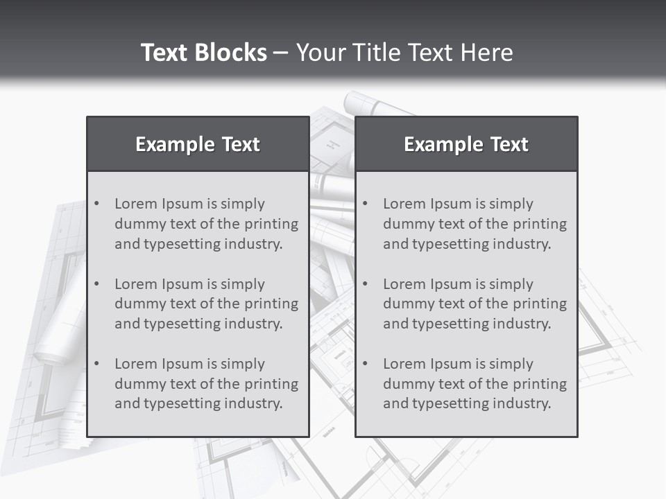 Domicile Drawing Architecture PowerPoint Template