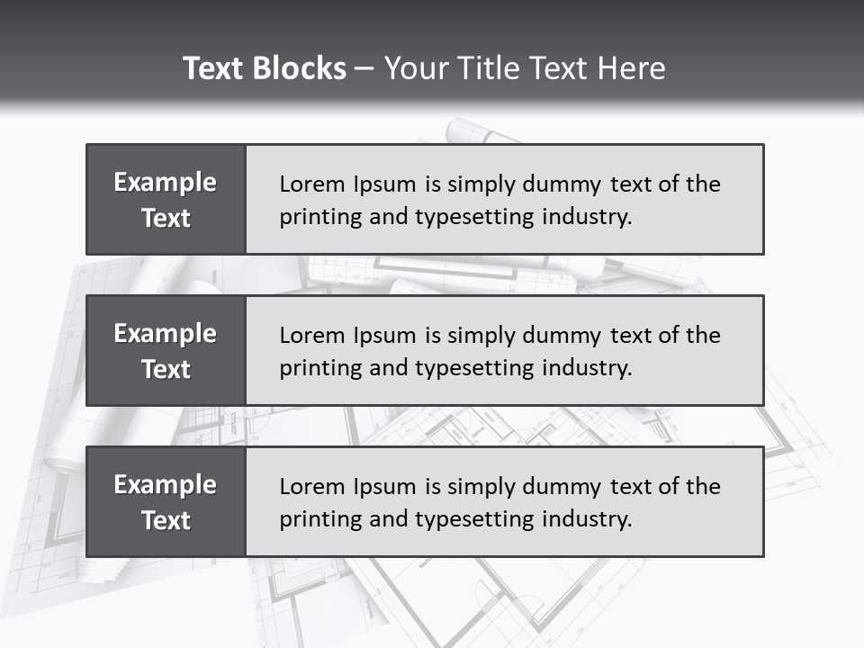 Domicile Drawing Architecture PowerPoint Template