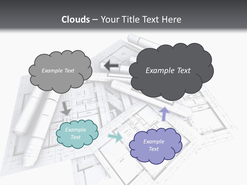 Domicile Drawing Architecture PowerPoint Template