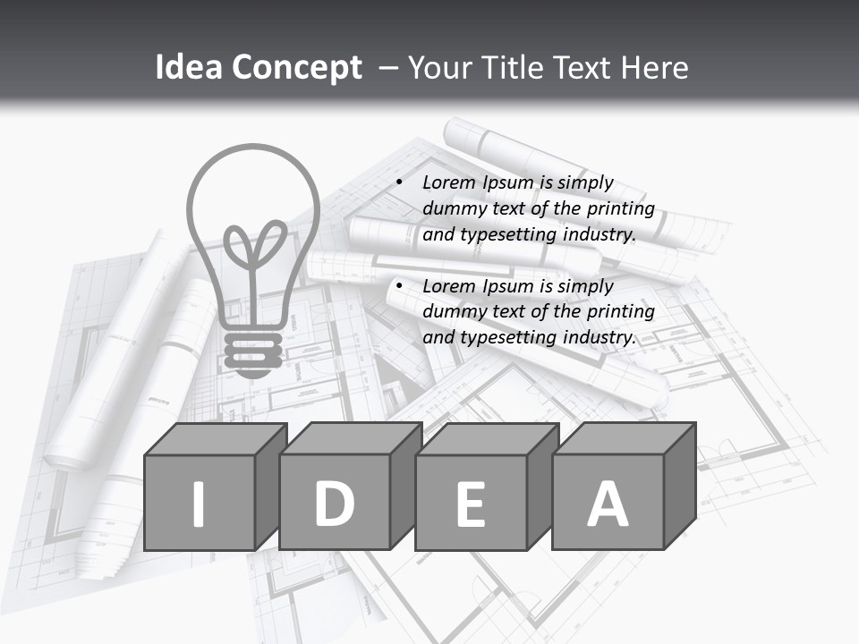 Domicile Drawing Architecture PowerPoint Template