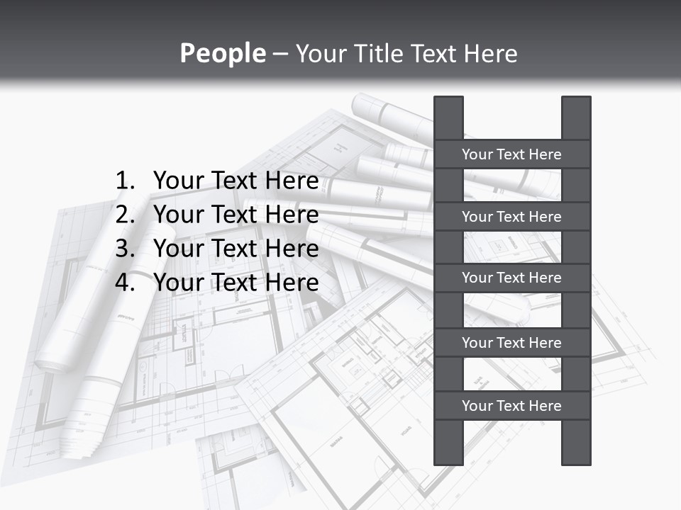 Domicile Drawing Architecture PowerPoint Template