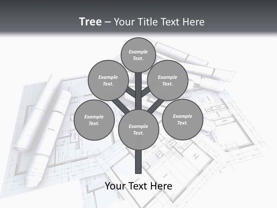 Domicile Drawing Architecture PowerPoint Template