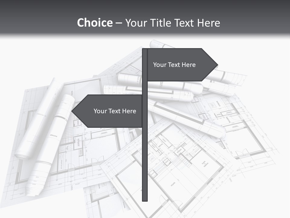 Domicile Drawing Architecture PowerPoint Template