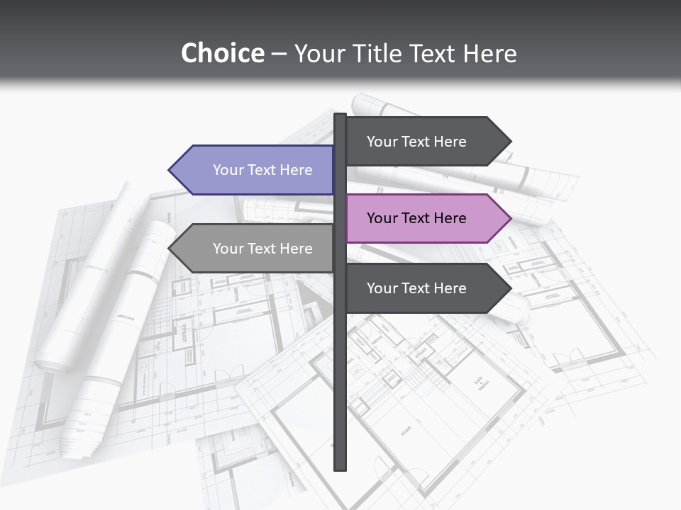 Domicile Drawing Architecture PowerPoint Template