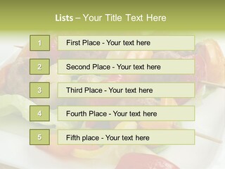 Lunch Barbecue Appetising PowerPoint Template