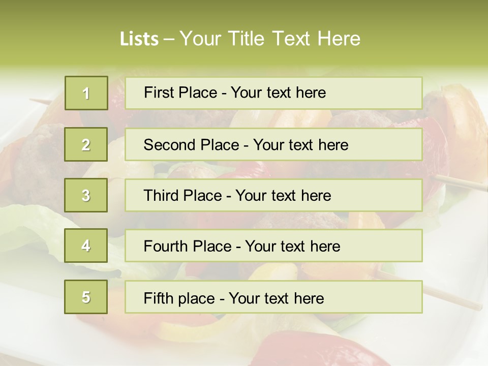 Lunch Barbecue Appetising PowerPoint Template