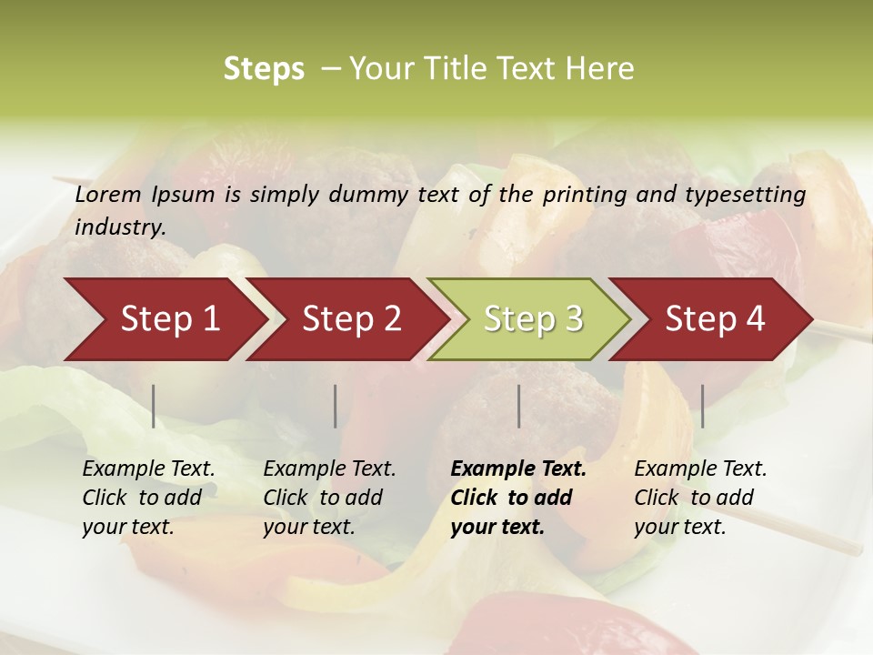 Lunch Barbecue Appetising PowerPoint Template