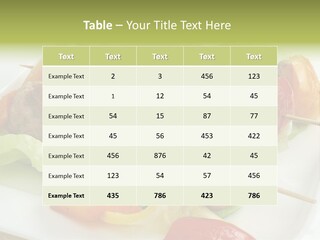 Lunch Barbecue Appetising PowerPoint Template