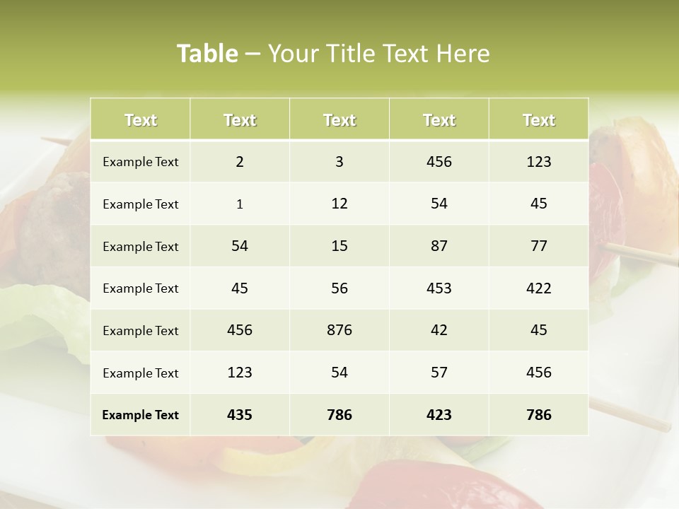 Lunch Barbecue Appetising PowerPoint Template