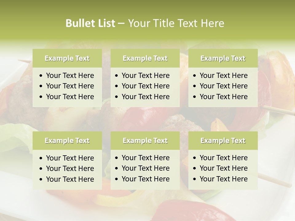 Lunch Barbecue Appetising PowerPoint Template