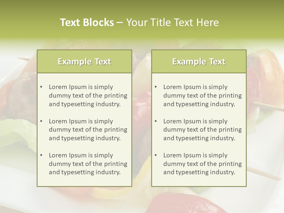 Lunch Barbecue Appetising PowerPoint Template