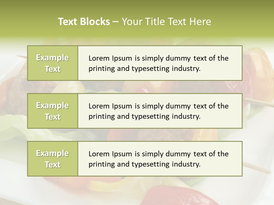 Lunch Barbecue Appetising PowerPoint Template