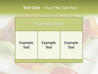 Lunch Barbecue Appetising PowerPoint Template