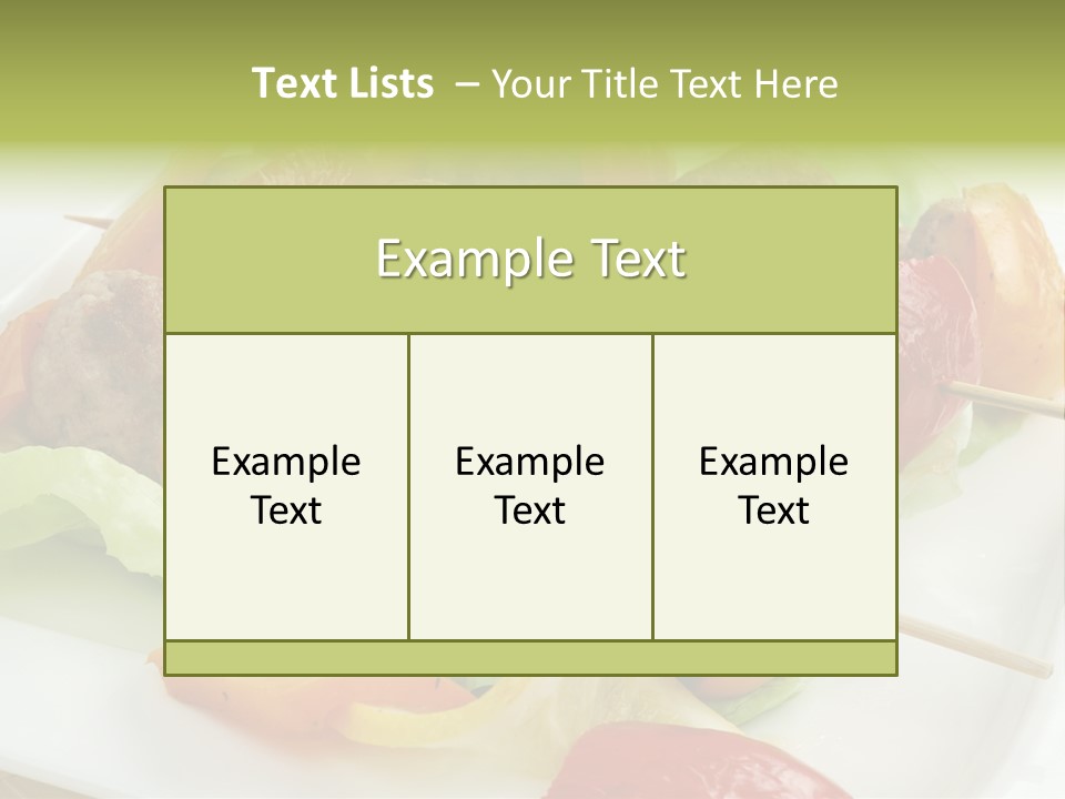 Lunch Barbecue Appetising PowerPoint Template