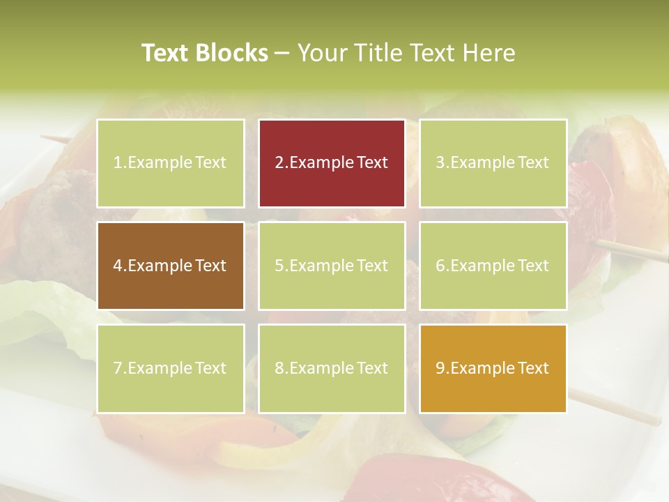 Lunch Barbecue Appetising PowerPoint Template