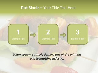 Lunch Barbecue Appetising PowerPoint Template