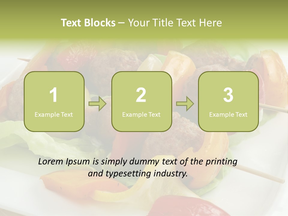 Lunch Barbecue Appetising PowerPoint Template