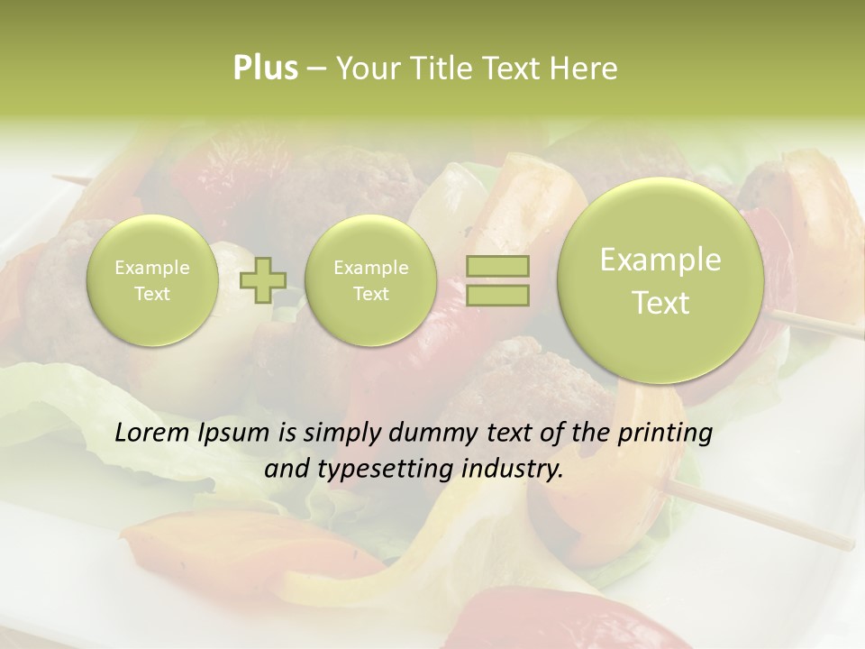 Lunch Barbecue Appetising PowerPoint Template
