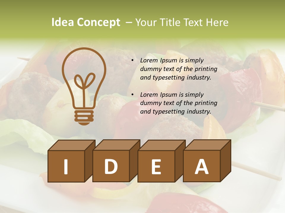 Lunch Barbecue Appetising PowerPoint Template