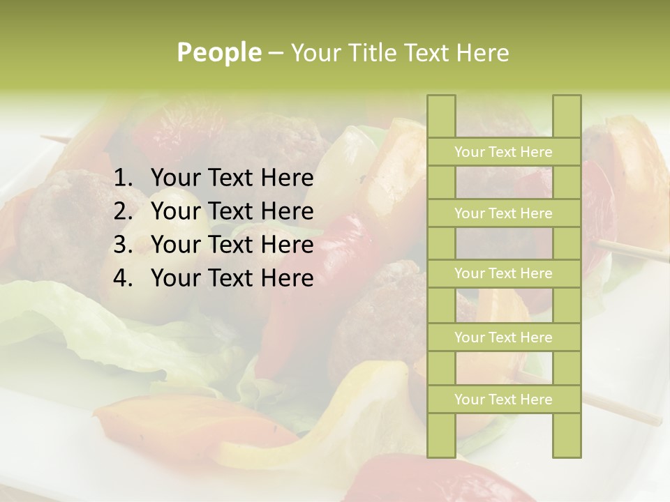 Lunch Barbecue Appetising PowerPoint Template