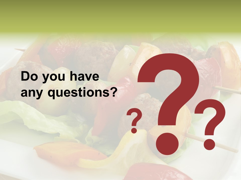 Lunch Barbecue Appetising PowerPoint Template