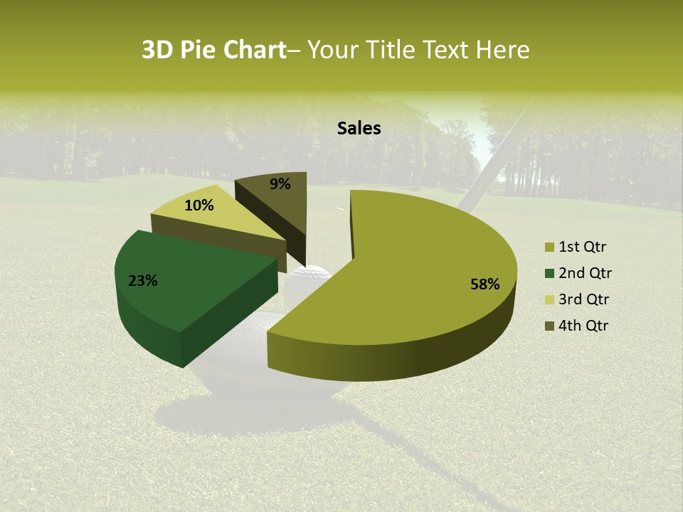 Traditional Floral Green PowerPoint Template