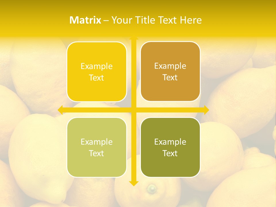 Vibrant Color Ripe Freshness PowerPoint Template