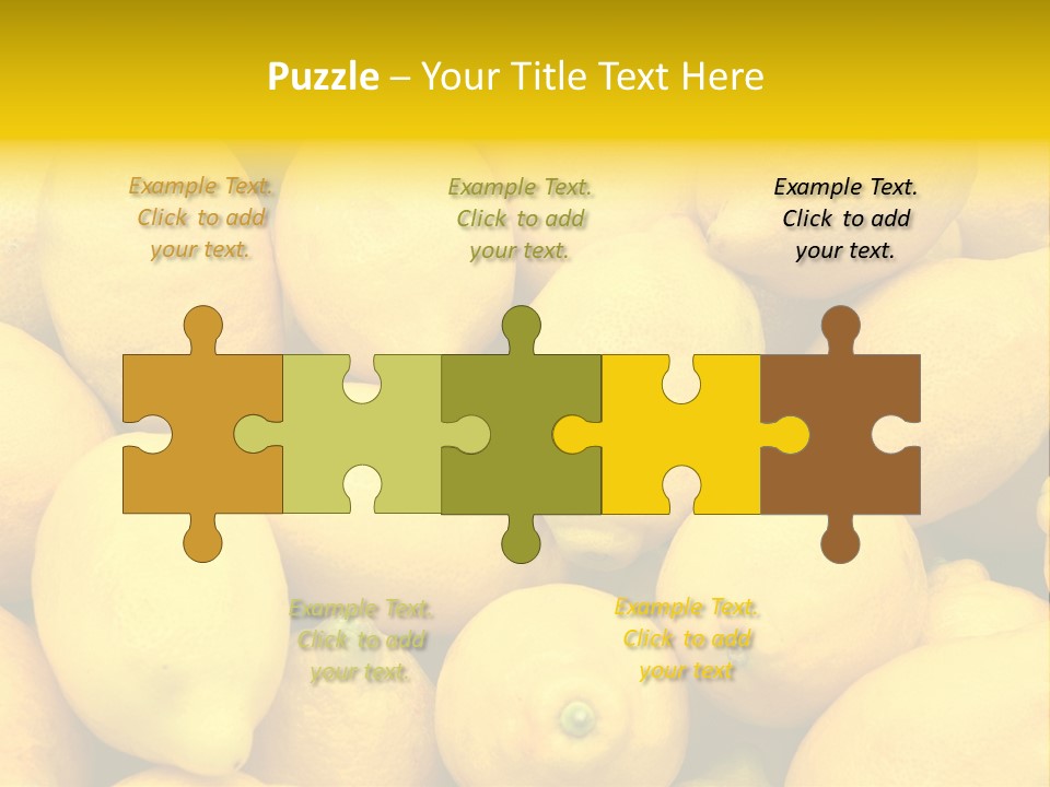 Vibrant Color Ripe Freshness PowerPoint Template