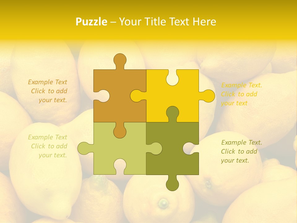 Vibrant Color Ripe Freshness PowerPoint Template
