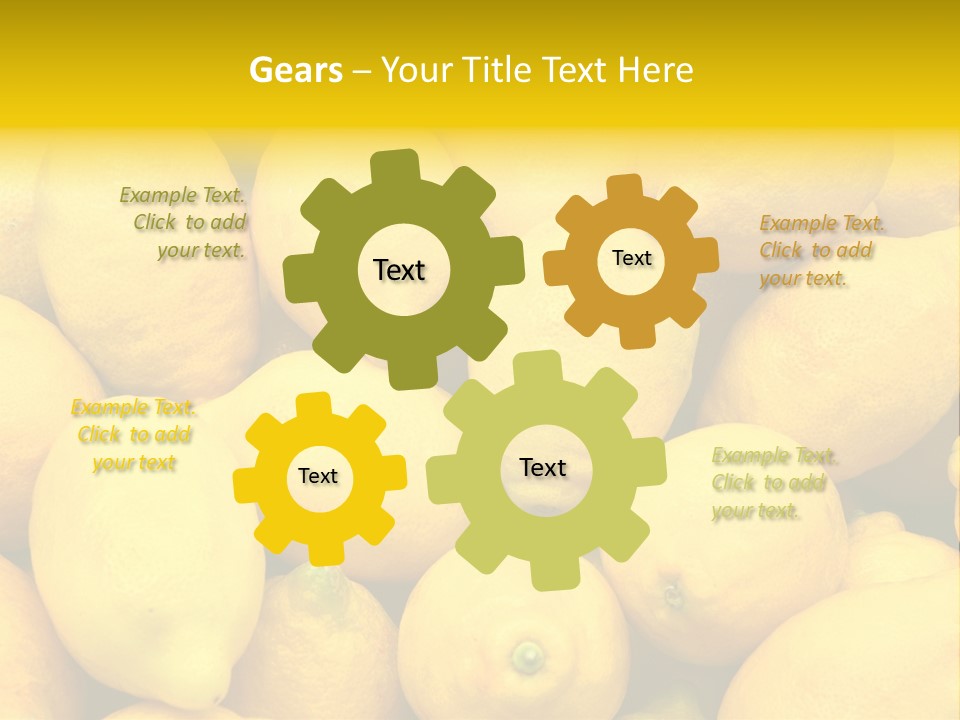 Vibrant Color Ripe Freshness PowerPoint Template