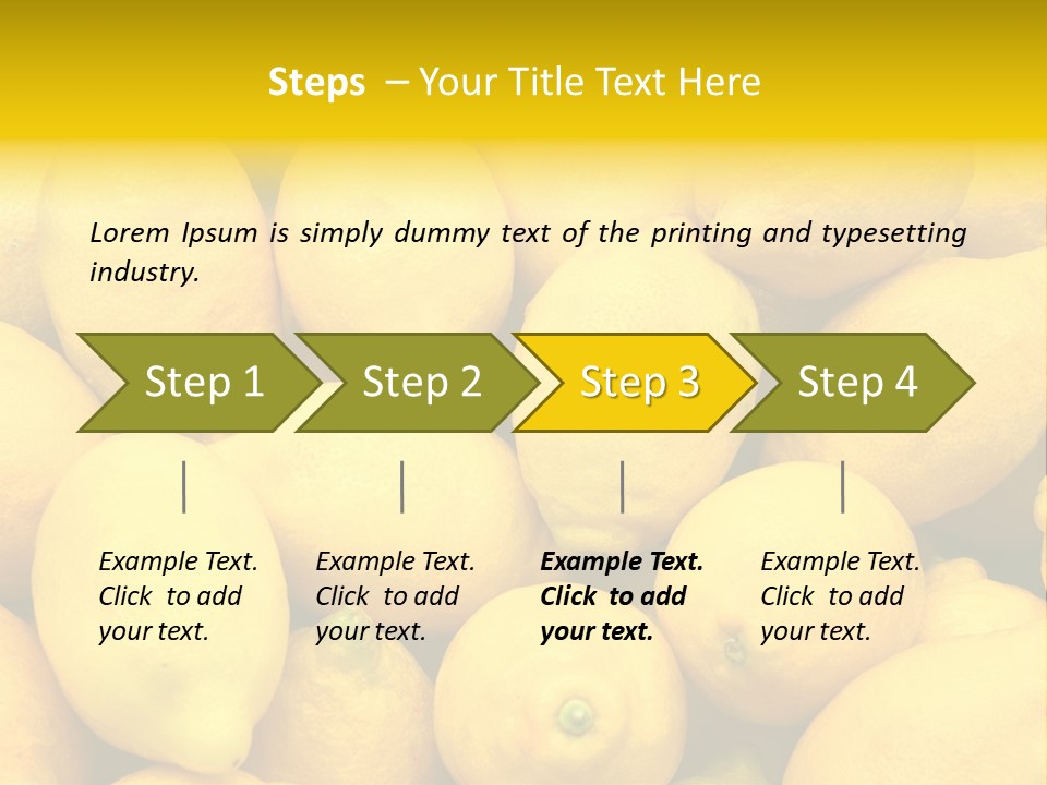 Vibrant Color Ripe Freshness PowerPoint Template