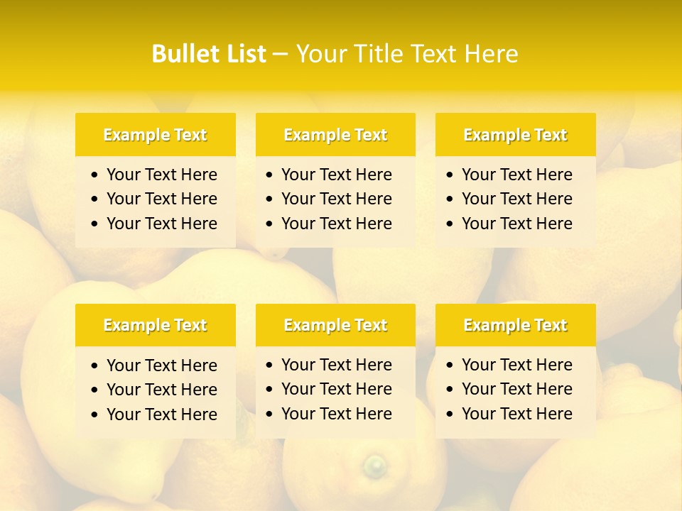 Vibrant Color Ripe Freshness PowerPoint Template