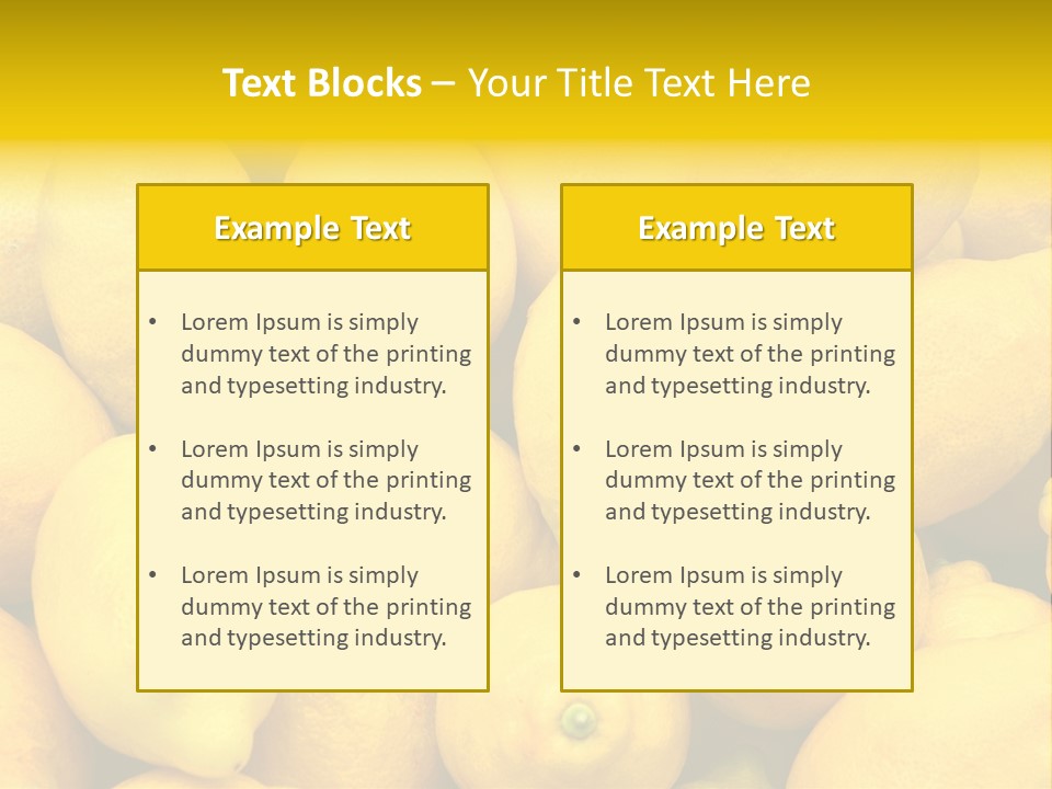 Vibrant Color Ripe Freshness PowerPoint Template