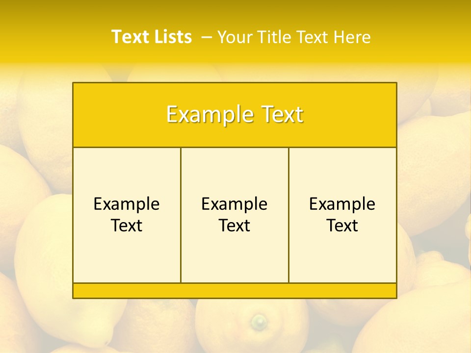 Vibrant Color Ripe Freshness PowerPoint Template