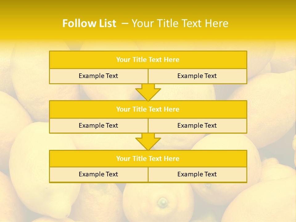 Vibrant Color Ripe Freshness PowerPoint Template