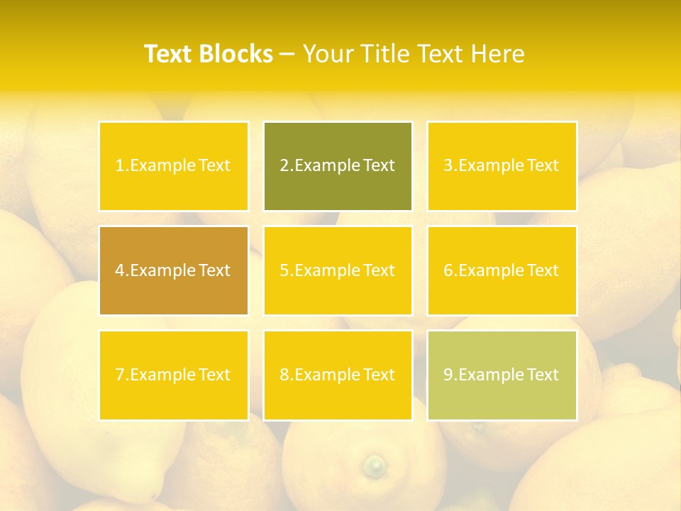 Vibrant Color Ripe Freshness PowerPoint Template