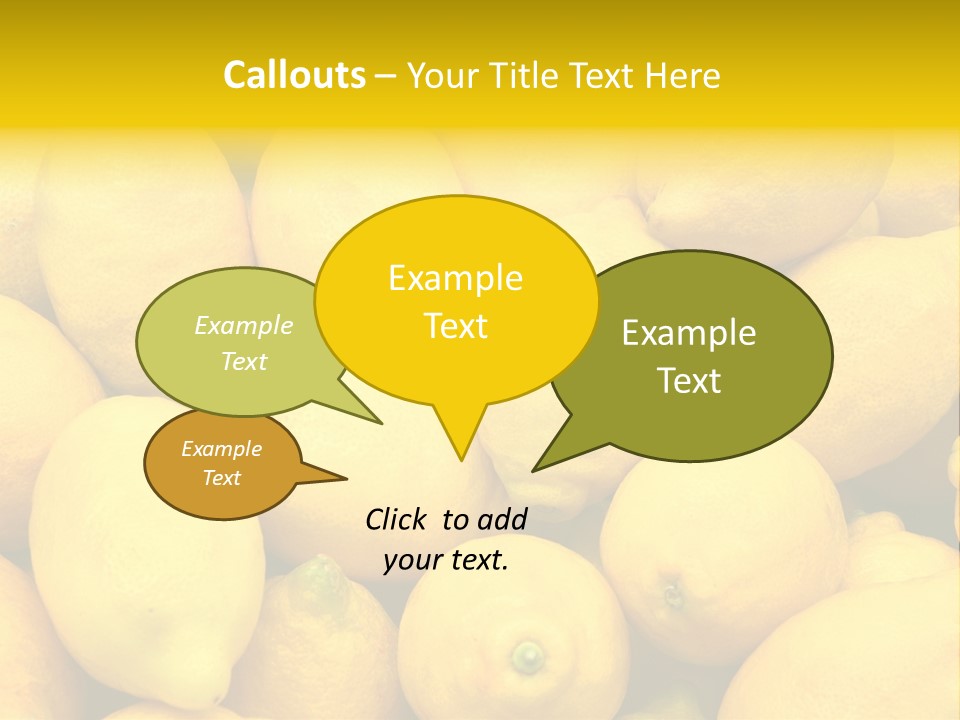 Vibrant Color Ripe Freshness PowerPoint Template