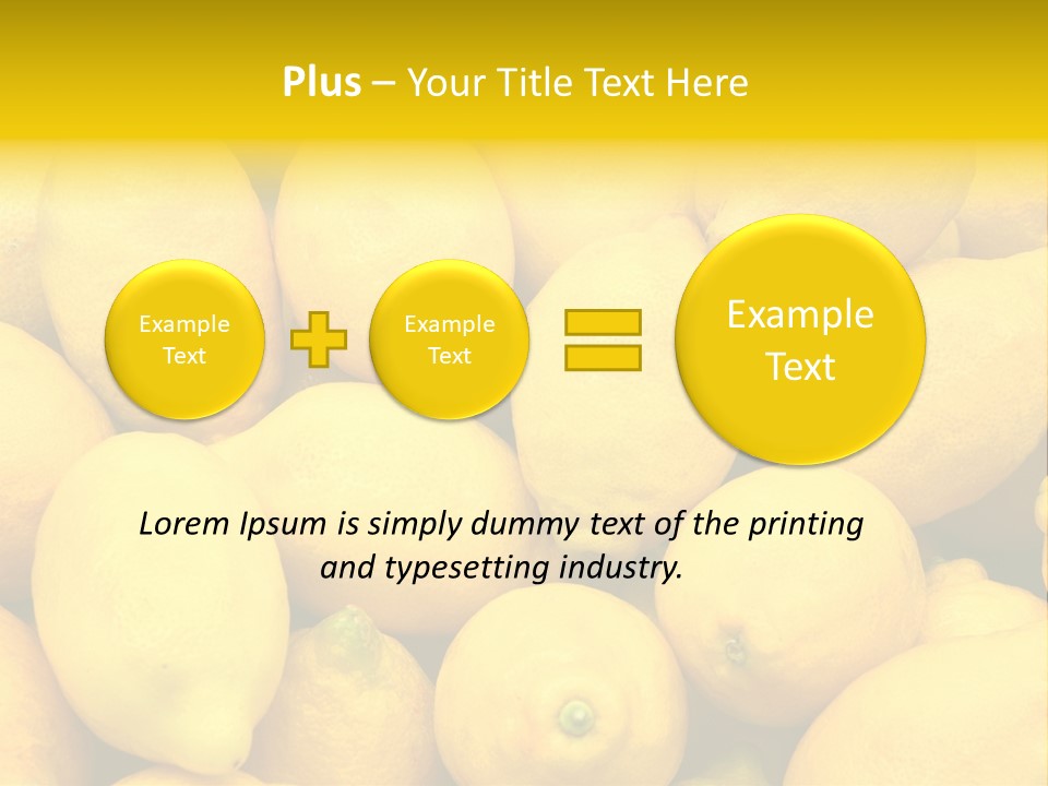 Vibrant Color Ripe Freshness PowerPoint Template