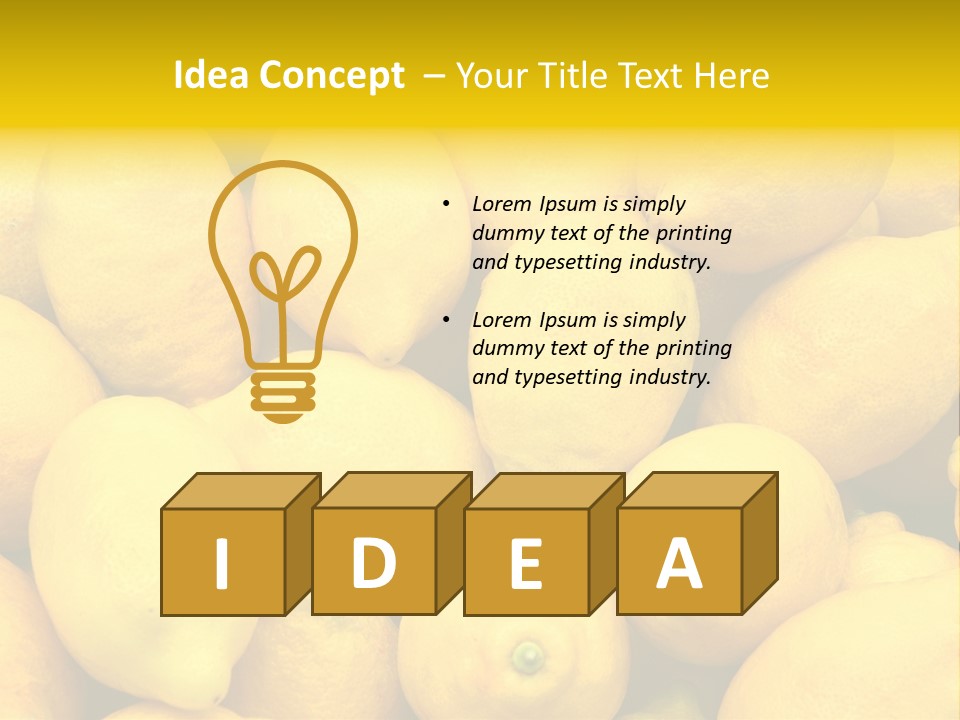 Vibrant Color Ripe Freshness PowerPoint Template