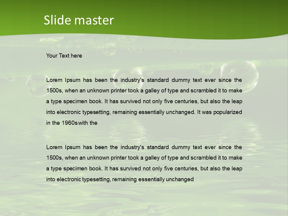 Environment Growth Rain PowerPoint Template