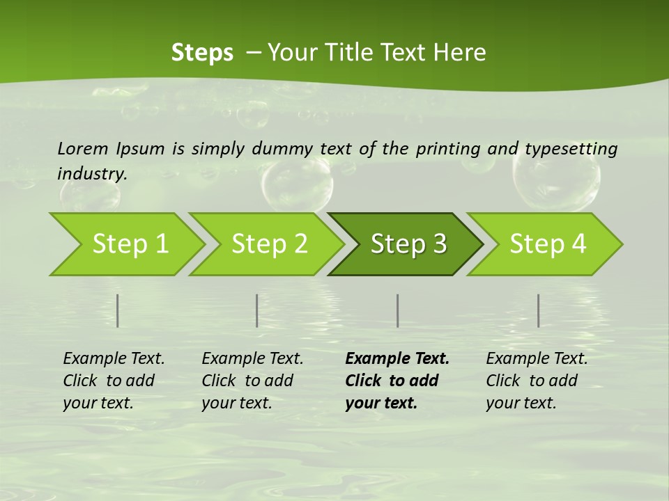 Environment Growth Rain PowerPoint Template