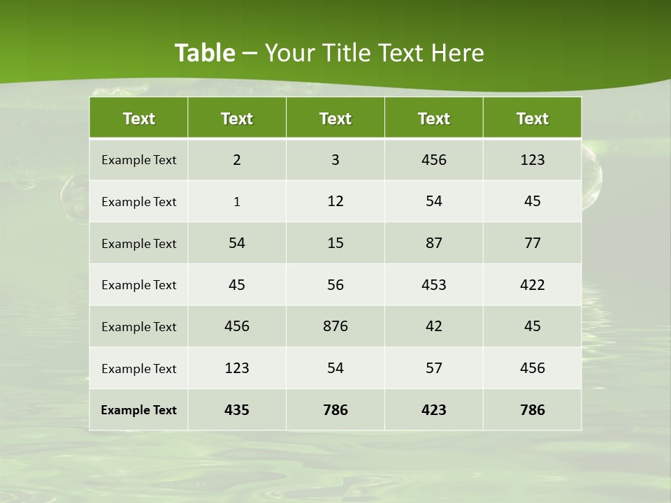 Environment Growth Rain PowerPoint Template