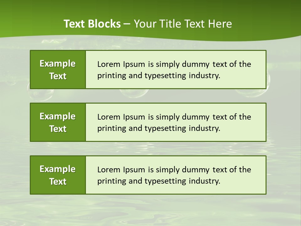 Environment Growth Rain PowerPoint Template