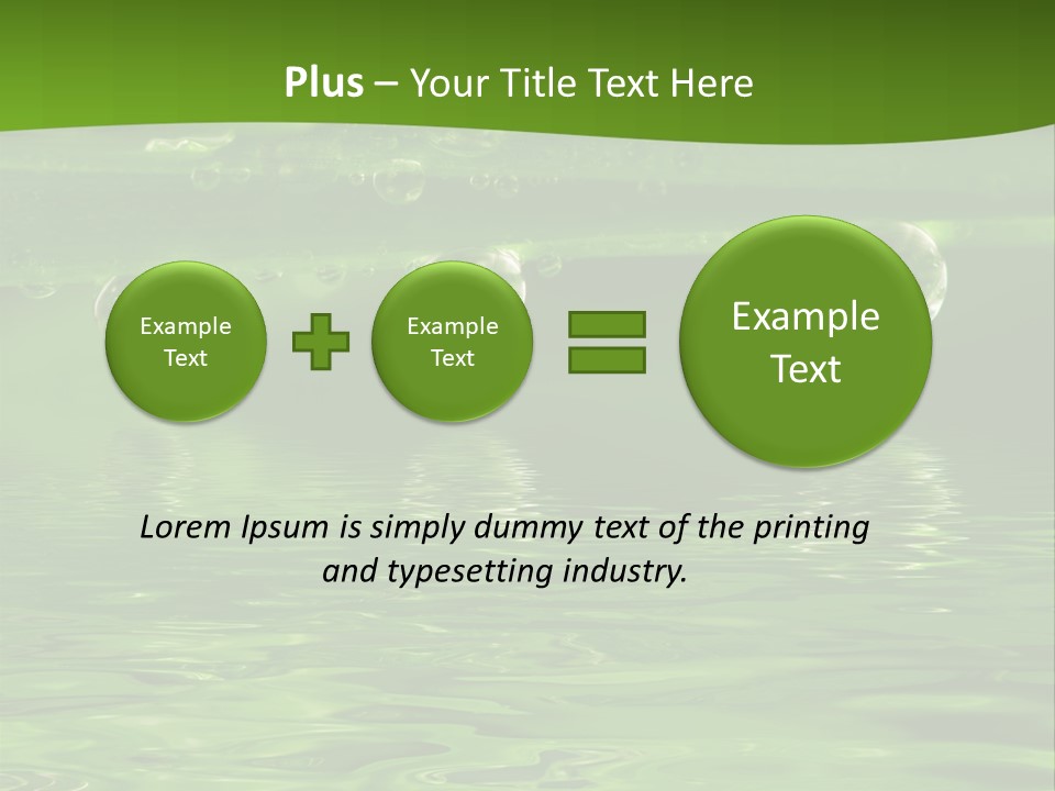 Environment Growth Rain PowerPoint Template